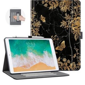 Vimorco iPad 9th/8th/7th Generation Case, with Pencil Holder/Hand Strap 10.2